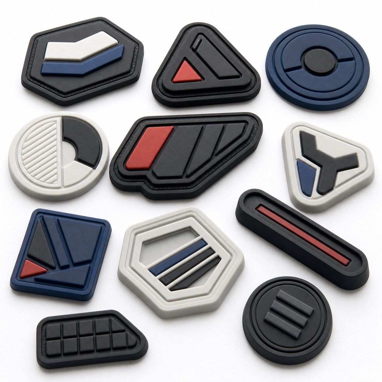 PVC 3D Label for Garments, Bags, and Footwear — product detail reference image for B2B garment accessories