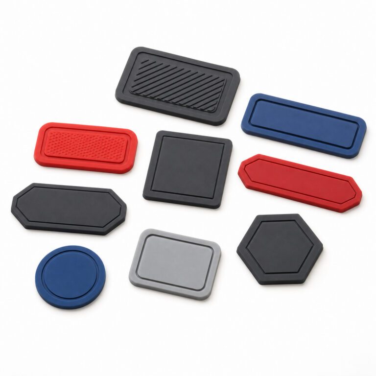 Silicone heat transfer label for apparel branding product sample